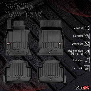 Kia Stinger Floor Mat - Omac - Proline Premium TPE - Black - '18-'23